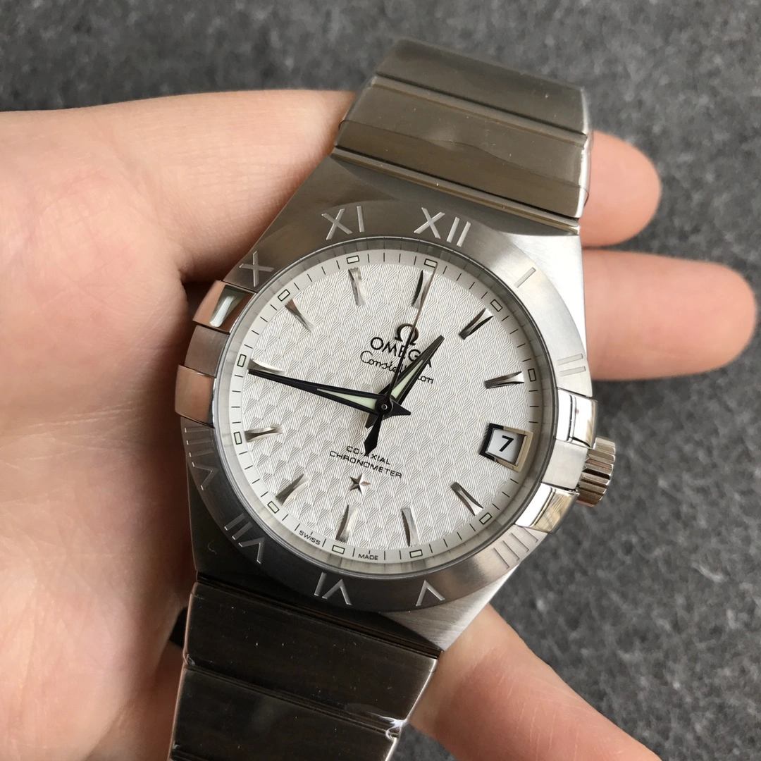Timeless CBD Factory Omega Constellation Co-Axial 38mm Silver Textured Dial (123.10.38.21.02.001) 1:1 Super Clone – DD8500 Movement 317